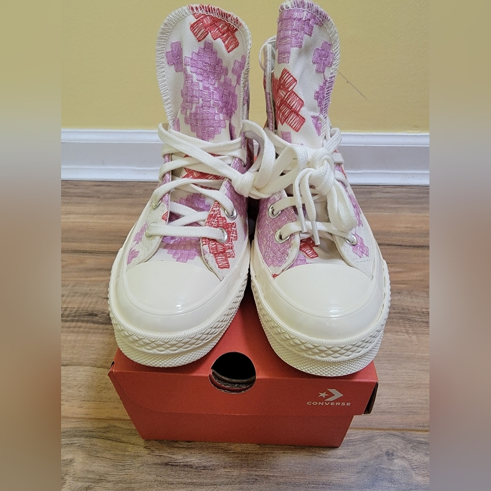 Converse Chuck 70 Egret/ Beyond Pink/ Soft Red size US 7.5 - Picture 3 of 11